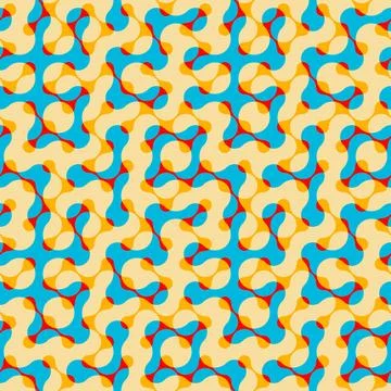 Geometric abstract pattern. Intersection style. Seamless vector image 스톡 일러스트