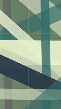 Geometric abstract pattern in layered teal, cream, and slate tones, creatin.. Illustrazione stock