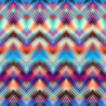 Geometric abstract pattern in low poly style. Seamless vector chevron. Stock Illustration