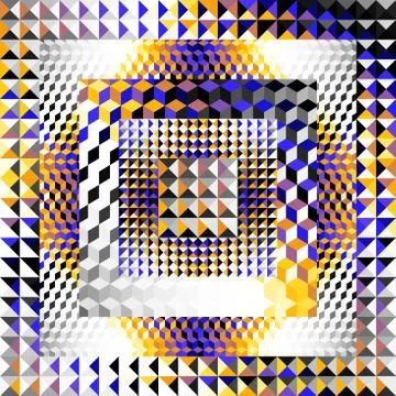 Geometric abstract pattern in low poly style. Stock Illustration