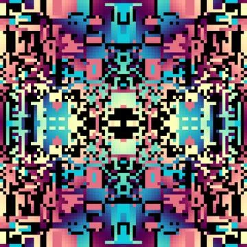 Geometric abstract pattern in low poly style. Illustrazione stock