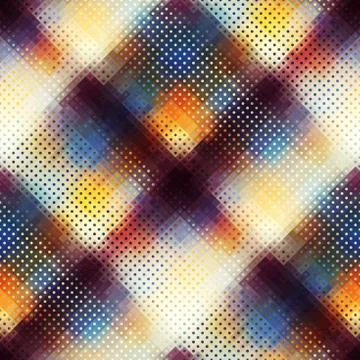 Geometric abstract pattern in low poly pixel art style. Stock Illustration