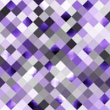 Geometric abstract pattern in low poly pixel art style. イラスト素材
