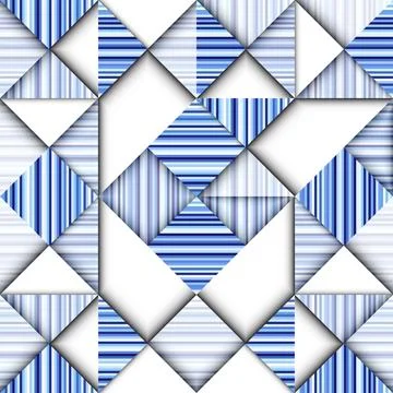 Geometric abstract pattern in low poly style. Seamless vector Illustrazione stock