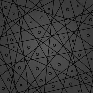 Geometric Abstract Pattern With Modern Ornament 스톡 일러스트