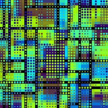 Geometric abstract pattern moire overlay style. Abstract square texture Stock Illustration