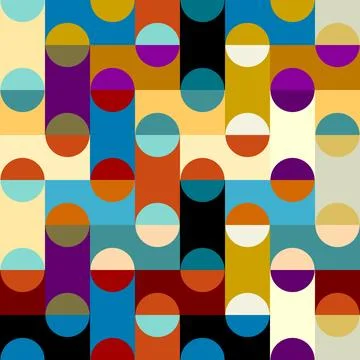 Geometric abstract pattern moire overlay style. Abstract square texture Stock Illustration