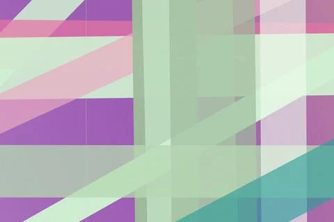 Geometric abstract pattern in pastel purple, green, and teal creates a calm.. Stock Illustration
