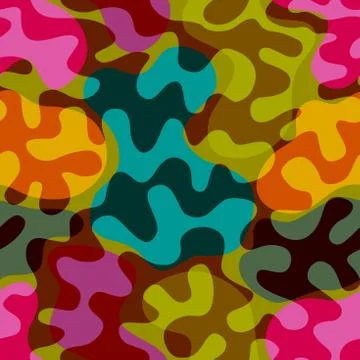 Geometric abstract pattern in patchwork style. イラスト素材