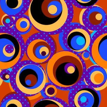 Geometric abstract pattern in patchwork style. Art seamless background. Stock Illustration