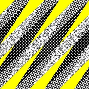 Geometric abstract pattern in patchwork style. Seamless vector Stock Illustration