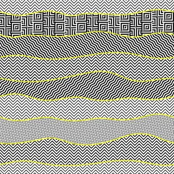 Geometric abstract pattern in patchwork style. Seamless vector イラスト素材