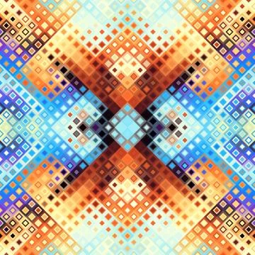 Geometric abstract pattern. Polka dot pattern on low poly background. Vector  스톡 일러스트