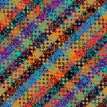 Geometric abstract pattern. Polka dot pattern on low poly background. Stockillustratie