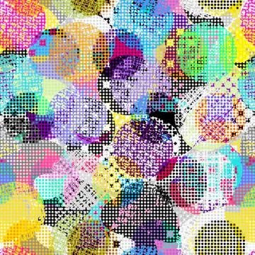 Geometric abstract pattern. Polka dot pattern geometric background. Illustrazione stock