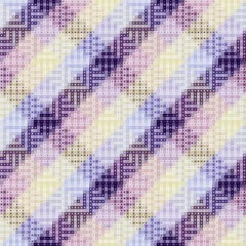 Geometric abstract pattern. Polka dot pattern on low poly background. Vector  스톡 일러스트