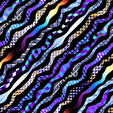 Geometric abstract pattern. Polka dot pattern on low poly background. Vector  스톡 일러스트