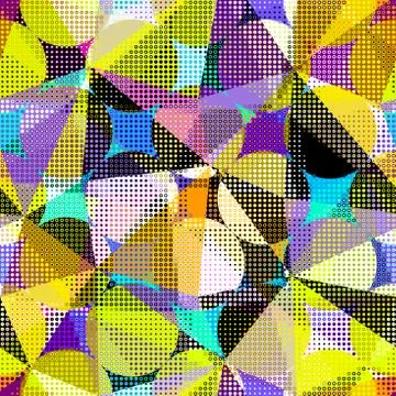 Geometric abstract pattern. Polka dot pattern geometric background. Stock Illustration