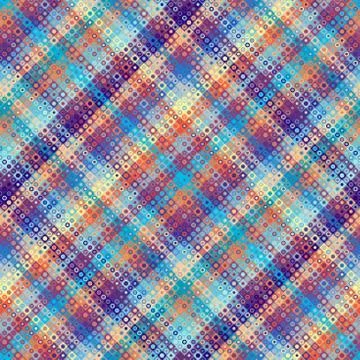 Geometric abstract pattern. Polka dot pattern on low poly background. Stock Illustration