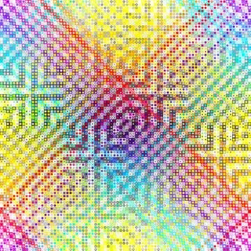 Geometric abstract pattern. Polka dot pattern on low poly background. Stock Illustration