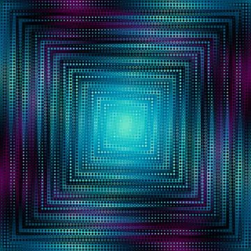 Geometric abstract pattern. Polka dot pattern on low poly background. Stock Illustration