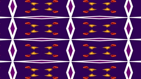 Geometric abstract pattern with red orange and purple diamond shape repeati.. Stock Footage 320147822