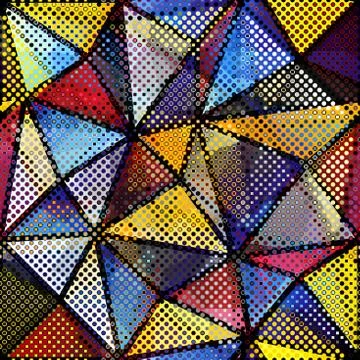 Geometric abstract pattern. Seamless polka dot background. Stock Illustration