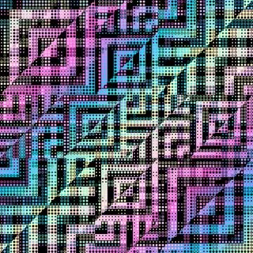 Geometric abstract pattern. Seamless polka dot background. Stockillustratie