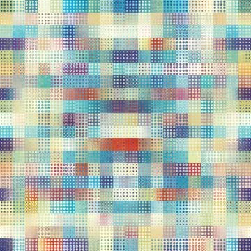 Geometric abstract pattern. Seamless polka dot background. イラスト素材