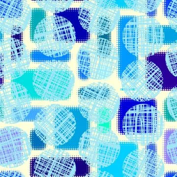 Geometric abstract pattern. Seamless polka dot background. Stock Illustration