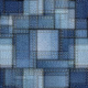 Geometric abstract pattern. Seamless polka dot background. Stock Illustration