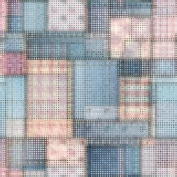 Geometric abstract pattern. Seamless polka dot background. Illustrazione stock