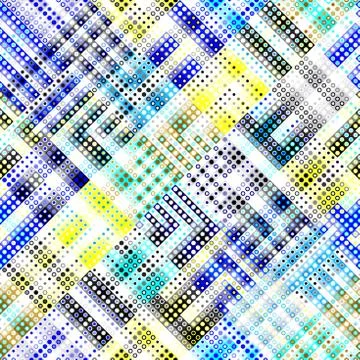 Geometric abstract pattern. Seamless polka dot background. Stockillustratie