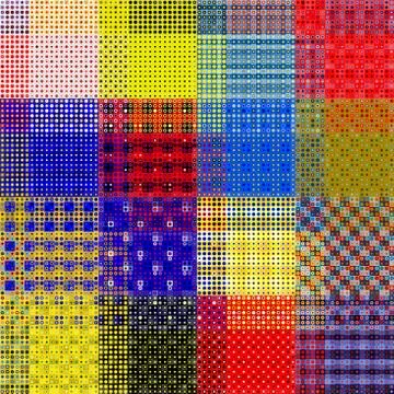 Geometric abstract pattern. Seamless polka dot background. Stock Illustration