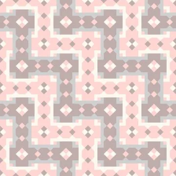 Geometric abstract pattern. Seamless vector background. Illustrazione stock