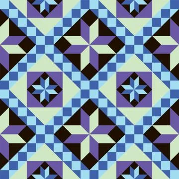 Geometric abstract pattern. Seamless vector background. Stock Illustration