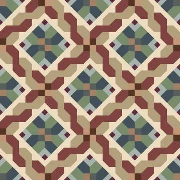 Geometric abstract pattern. Seamless vector background. Stock Illustration