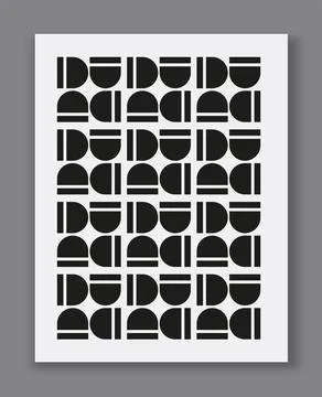 Geometric abstract pattern of shapes. Vector illustration Stock Illustration