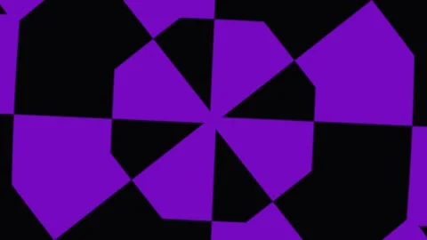 Geometric Abstract Pattern Transitions in Purple and Black with Cinematic M.. Stockbeeldmateriaal 341657002
