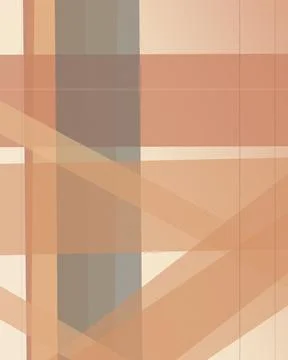 Geometric abstract pattern in warm peach, beige, and gray creates a soft mo.. Stock Illustration