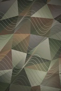 Geometric Abstract Pattern with Waves Stock Photos