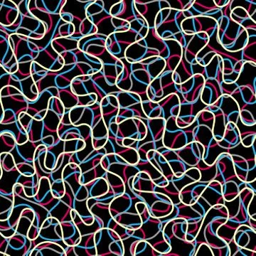 Geometric abstract pattern with a wavy elements. Stock Illustration