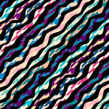 Geometric abstract pattern. Wavy pattern background. Vector image. 스톡 일러스트