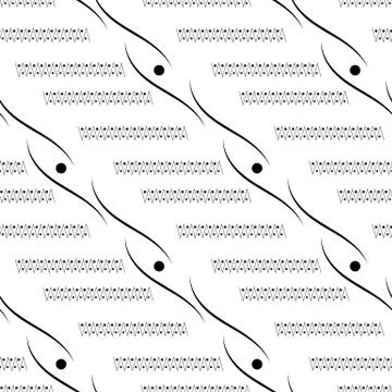 Geometric abstract pattern with zigzags Stock-Illustration