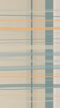 Geometric abstract plaid pattern in pastel beige and blue with a soft grid .. Stock Illustration