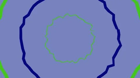 Geometric abstract polygon with concentric shapes Stock Illustration