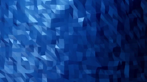 Geometric abstract polygonal blue texture forming a crystalline low-poly su.. Stock Footage 321707466