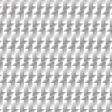 Geometric Abstract with Repeating Layered Lines Stock Illustration