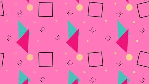 Geometric Abstract Retro Background Foto stock
