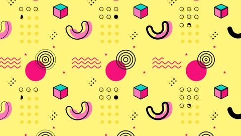 Geometric Abstract Retro Background Stock Photos